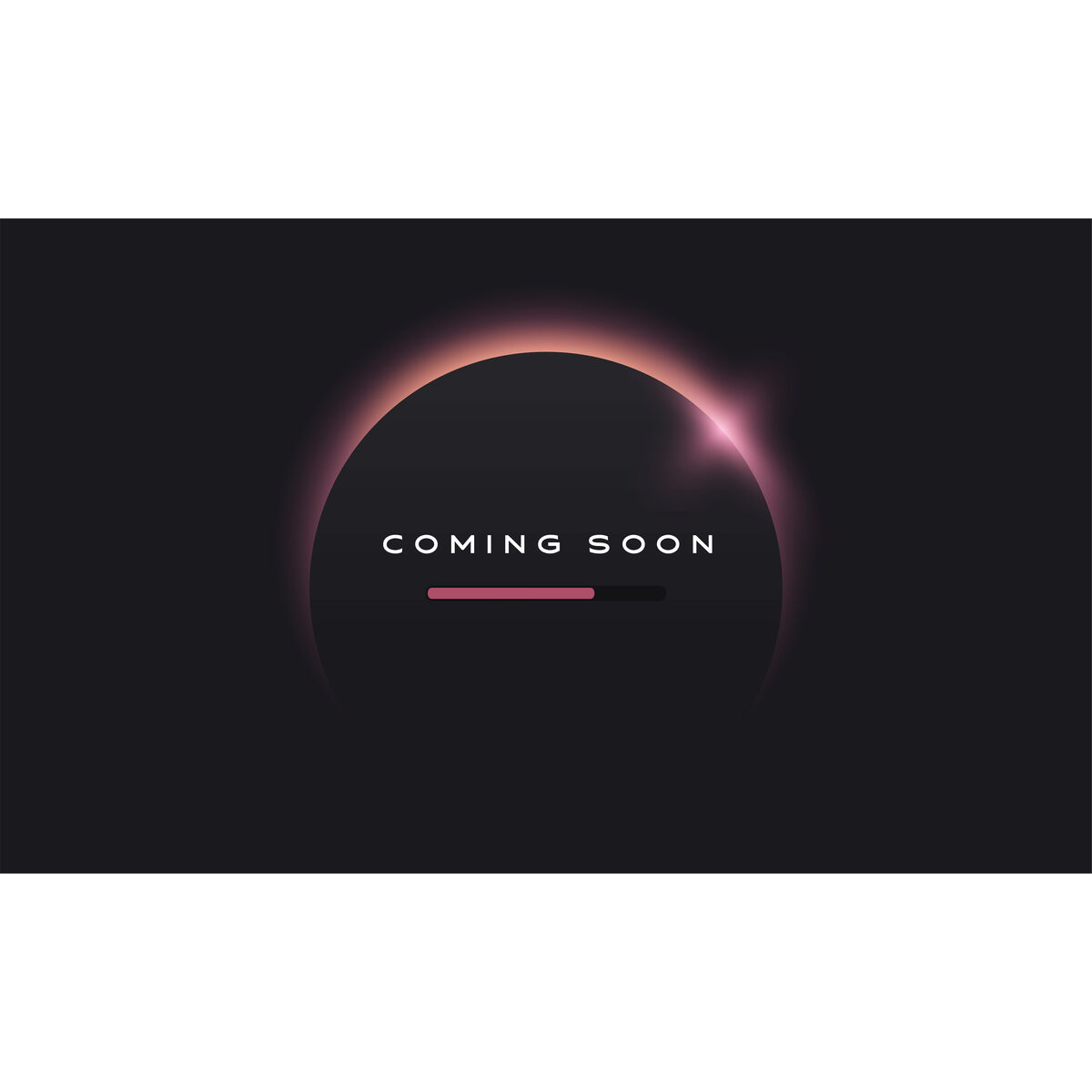 Coming soon text on abstract sunrise dark background with motion effect S5707346_0